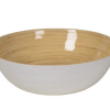 Albert L. Punkt Gifts By Occasion BOWL BAMBOO GLOSS WHITE LARGE