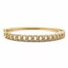 Vintage La Rose 14k Gold Curb Chain Bangle