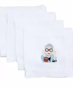 Lettermade Gifts By Occasion Iris Apfel Linen Cocktail Napkins