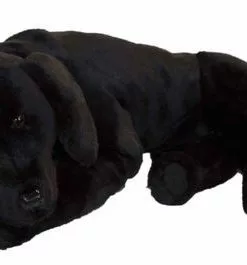 Ditz Plush Toy Black Labrador