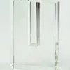 Tizo Design Crystal Rectangular Short Bud Vase