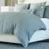 Lili Alessandra Top Of Bed Lili Alesandra Gia Blue Cotton Silk Bedding Collection