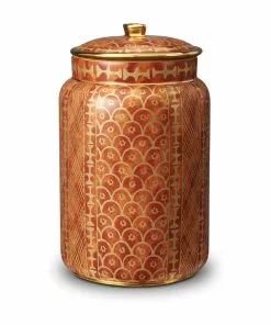 Fortuny Ashanti Canister By L'Objet (Available In 3 Sizes)