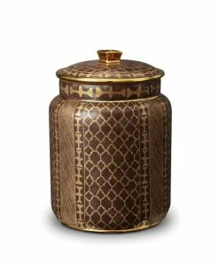 Fortuny Ashanti Canister By L'Objet (Available In 3 Sizes)