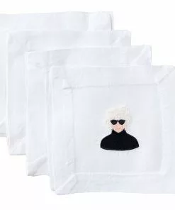 Lettermade Andy Warhol Linen Cocktail Napkins Gifts By Occasion