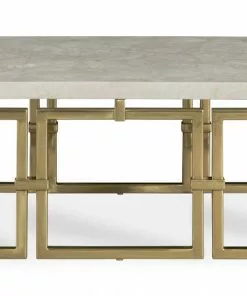 Century Furniture Gifts By Occasion COCKTAIL TABLE WITH CRYSTAL STONE TOP