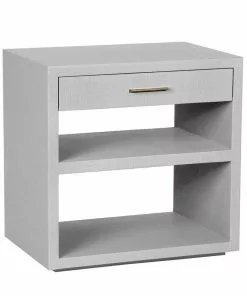 Interlude BEDSIDE CHEST LIGHT GREY