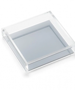 JR William Gifts By Occasion Napkin Tray Acrylic Luncheon With Grey Bottom