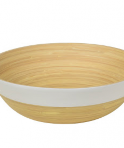 Albert L. Punkt BOWL BAMBOO MATTE WHITE LARGE Gifts By Occasion