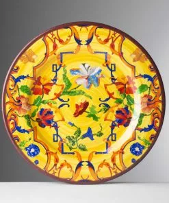 Host/Hostess Pancale Yellow Melamine (Available In 3 Sizes) By Mario Luca Giusti