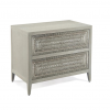 John Richard NIGHTSTAND WHITE SILVER PATTERN