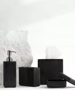 Kassatex Host/Hostess NOIR Black Toothbrush Holder