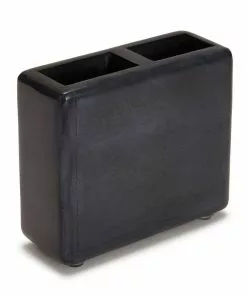 Kassatex Host/Hostess NOIR Black Toothbrush Holder