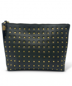 Kempton & Co Olive Brass Stud Medium Pouch