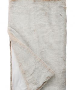 Fabulous Furs Throw Faux Mink Pearl