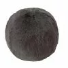 Evelyn Prelonge Smokey Grey FAUX FUR Snowball Pillow