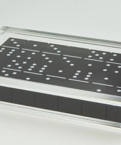 Tizo Design Gifts By Occasion Black Domino Set In Lucite Box