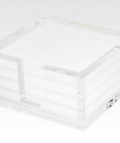 Tizo Design White Lucite Coaster Set Gifts By Occasion