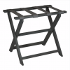 Gate House Furniture Luggage Rack- Dark Grey Frame With Grey Hide Brindle Straps Gifts By Occasion