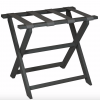 Gate House Furniture Luggage Rack- Black Frame With Black Toile Straps Gifts By Occasion