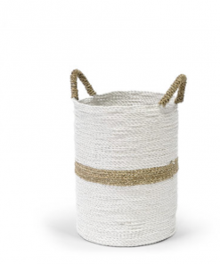Palecek White & Natural Seagrass Basket Gifts By Occasion