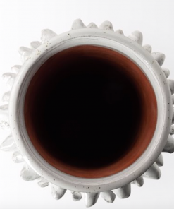 Mercana Gifts By Occasion Grey Ceramic Spiked Vase (Available In 2 Sizes)