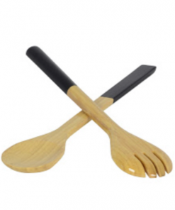 Albert L. Punkt SERVER SET SALAD BLACK LARGE Gifts By Occasion