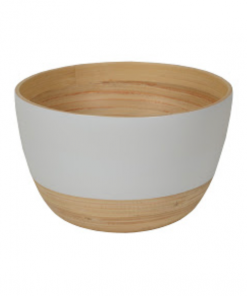 Albert L. Punkt BOWL BAMBOO MATTE WHITE MEDIUM Gifts By Occasion