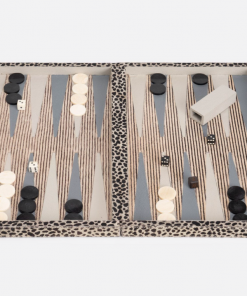 Pigeon & Poodle Backgammon Set Cheetah Print (Large) Gifts By Occasion