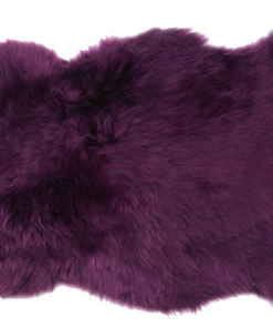 Auskin Burgundy Sheepskin Rug 2'x3'