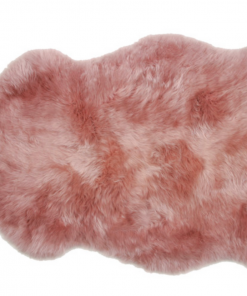 Auskin Dark Rose Sheepskin Rug 2'x3'