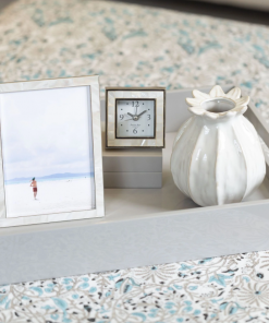 Addison Ross Gifts By Occasion Alarm Clock Mother Of Pearl Shell& Silver (Square)