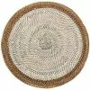Deborah Rhodes Placemat Shaded Rattan White