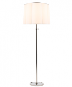 Visual Comfort Decorative Floor Lamp Simple In Soft Silver