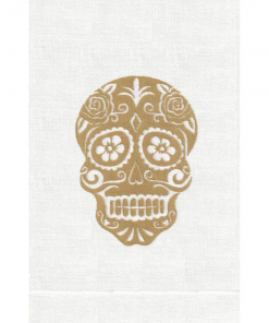 ANALI INC Gifts By Occasion GUEST TOWEL SUGAR SKULL