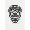 ANALI INC Gifts By Occasion GUEST TOWEL SUGAR SKULL