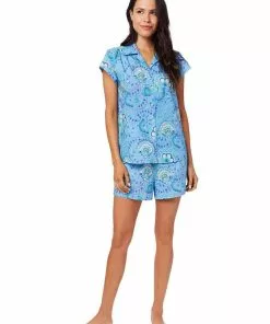 The Cat's Pajamas Stella Luxe Pima Short Set