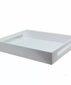 Addison Ross Tray Lacquered White (Medium)