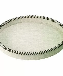 Bodrum Tray Round Whipstitch