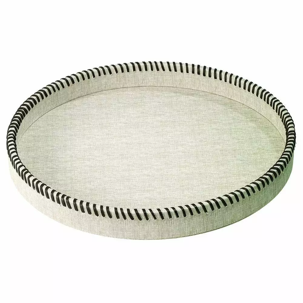 Bodrum Tray Round Whipstitch Bodrum Tray Round Whipstitch