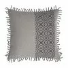 GABBY HOME TRIBAL STRIPE PEWTER PILLOW