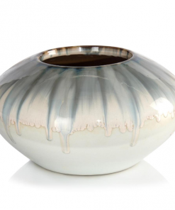 William Yeoward Crystal VASE DREAMY BLUE AND CREAM