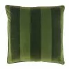 Signature Pillows Anthem Velvet Green Stripes Pillow