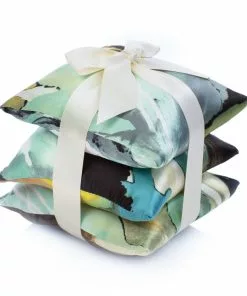 Elizabeth W Silk Sachet, Set Of 3 (Available In 6 Designs)