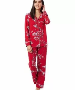 The Cat's Pajamas Willow Cerise Pima Knit Pajama (Available In 5 Sizes)