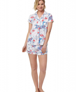 The Cat's Pajamas Gifts By Recipient Zoe Pima Knit Short Pajama Set