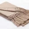 Auskin Gifts By Occasion Faux Baby Alpaca Throw With Braided Fringe