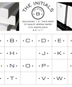 Black Inc CA NOTEPAD LUXE INITIAL GOLD FOIL Gifts By Occasion