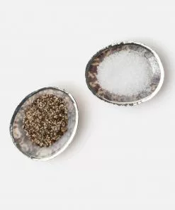 Salt/Pepper Holder Penelope Silver Limpet By Blue Pheasant