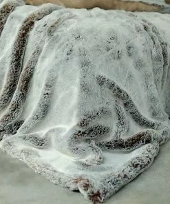 Evelyn Prelonge Chestnut FAUX FUR Throw